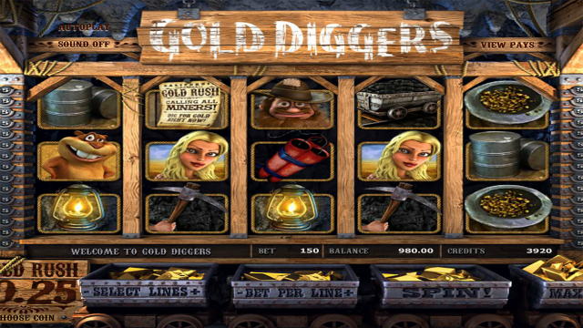Игровой интерфейс Gold Diggers 10