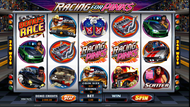 Бонусная игра Racing For Pinks 1