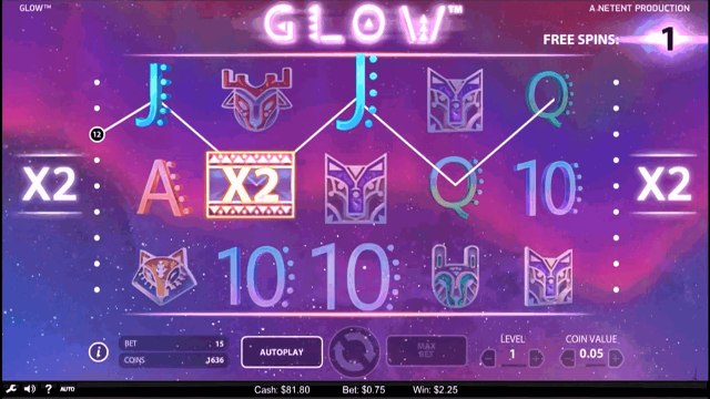 Бонусная игра Glow 4