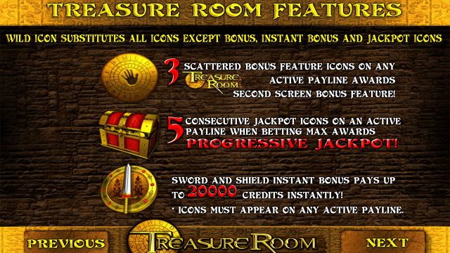Характеристики слота Treasure Room 4